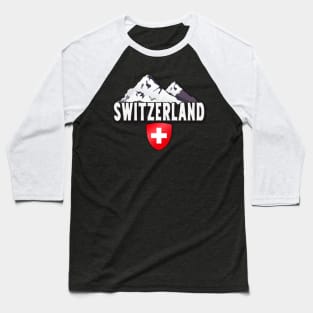 Switzerland Home Mountains Swiss Baseball T-Shirt